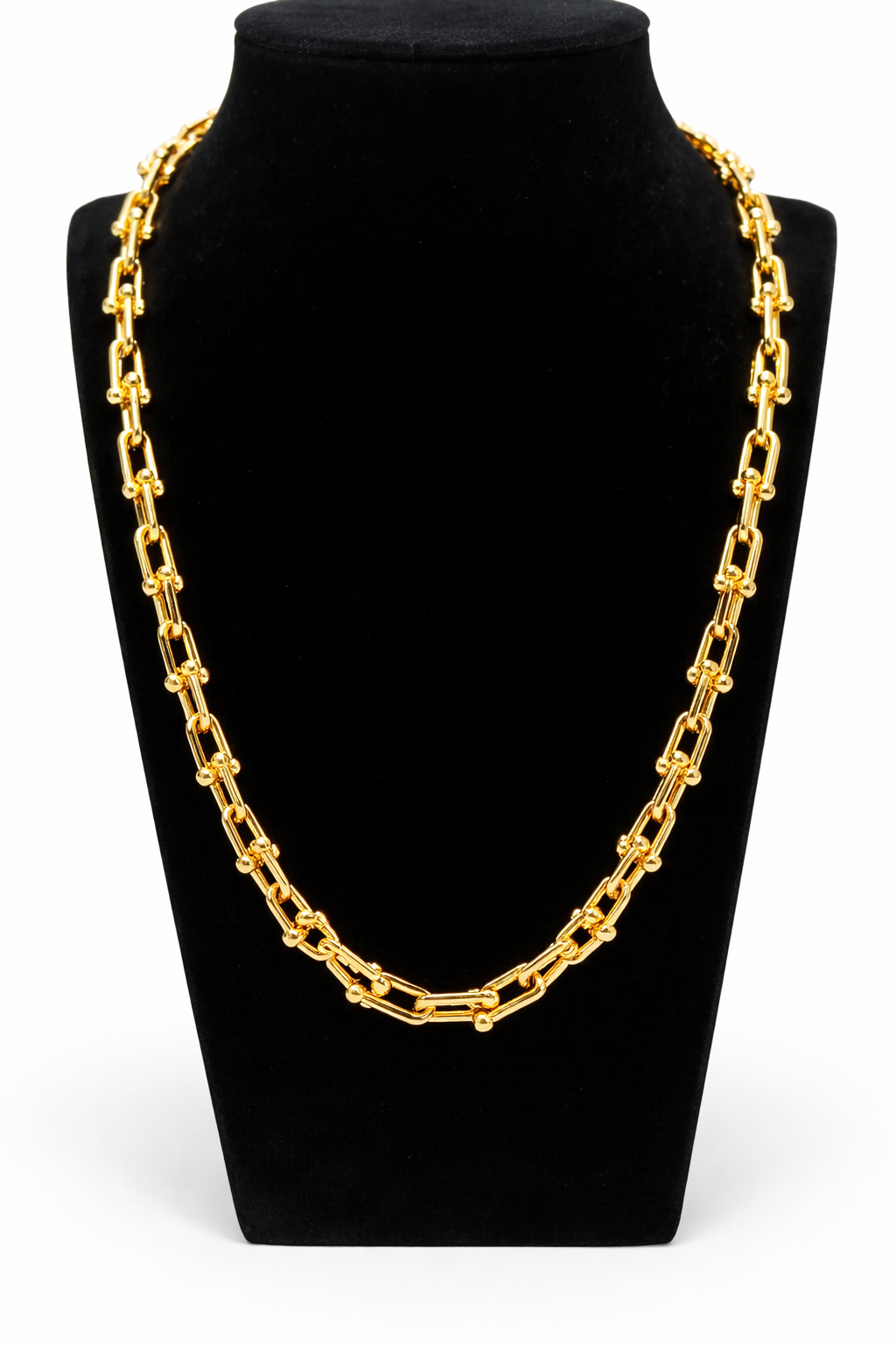 Modern Link Chain Necklace – Gold Colored