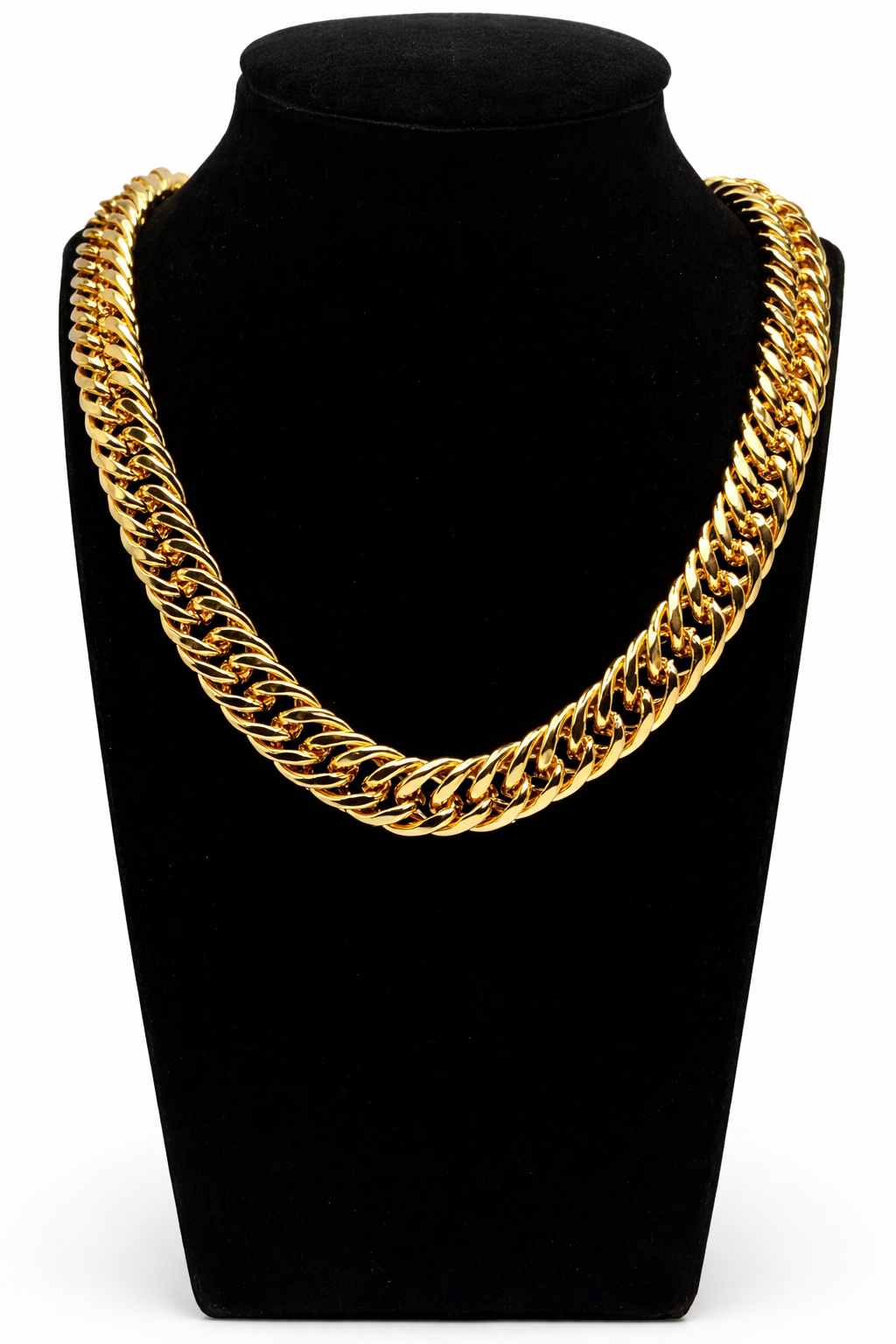 Bold Cuban Link Chain Necklace – Gold Colored