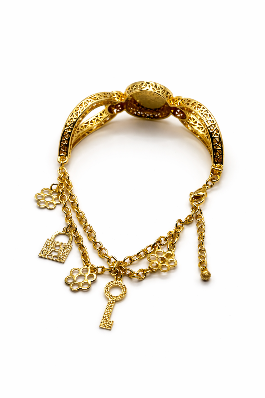 Ottoman Medallion Bracelet – Gold Colored