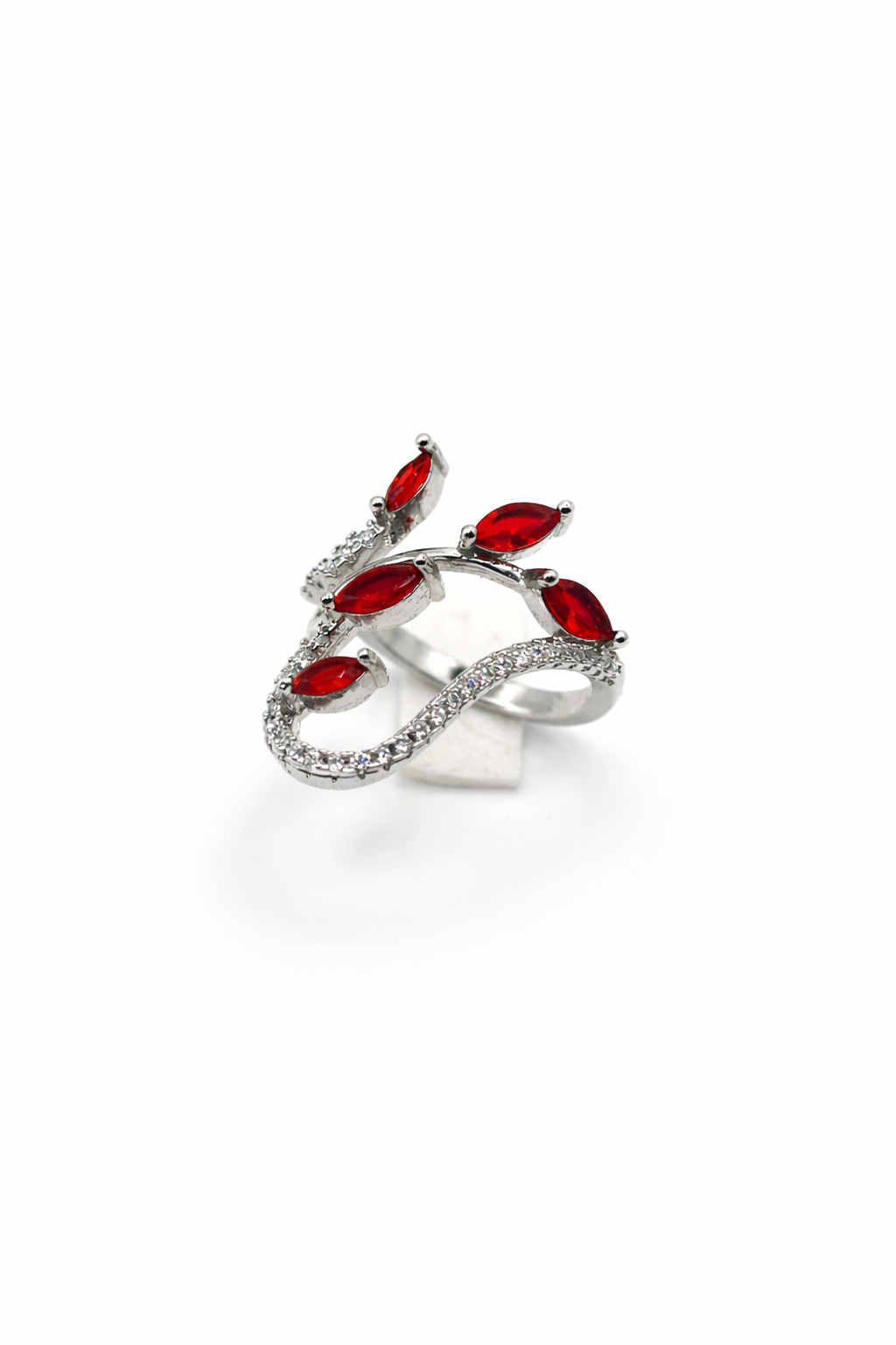 Infinity Vine Marquise Ring – Silver Colored