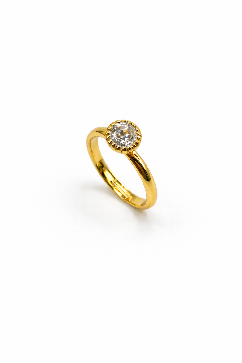 Kids Radiant Solitaire Ring – Gold Colored