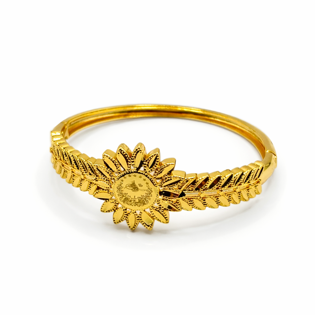 Ottoman Sun Emblem Bracelet – Gold Colored
