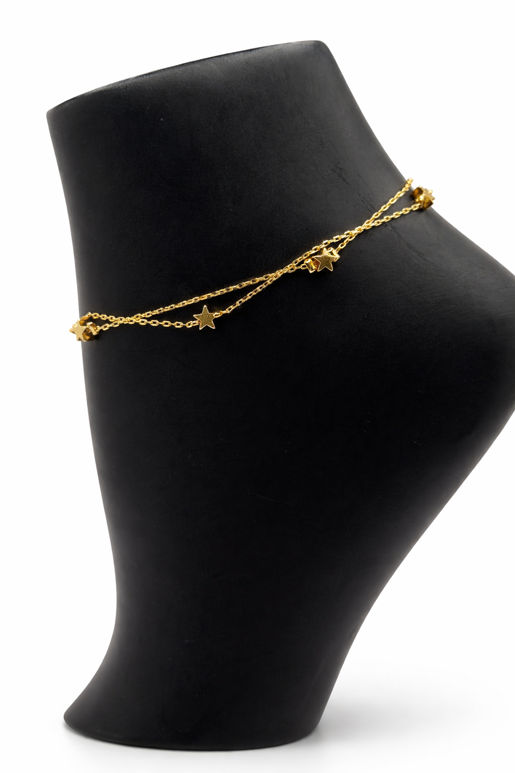 Double Layer Charm Link Necklace – Gold Colored
