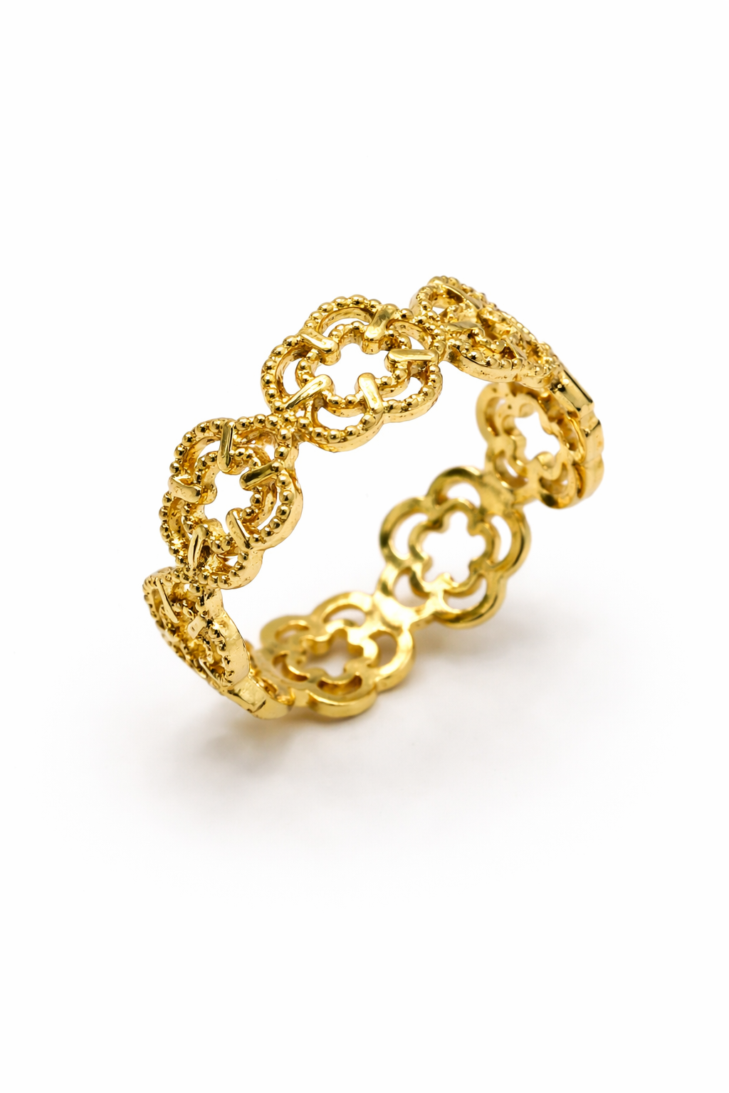 Filigree Clover Ring