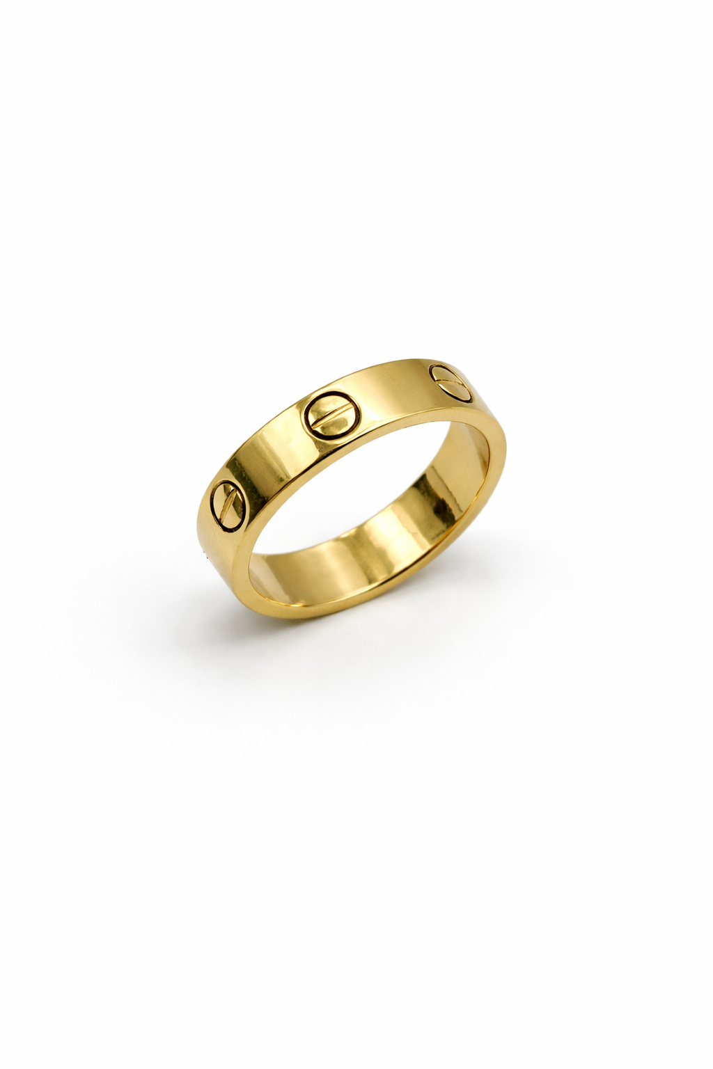 Screw Motif Band Ring