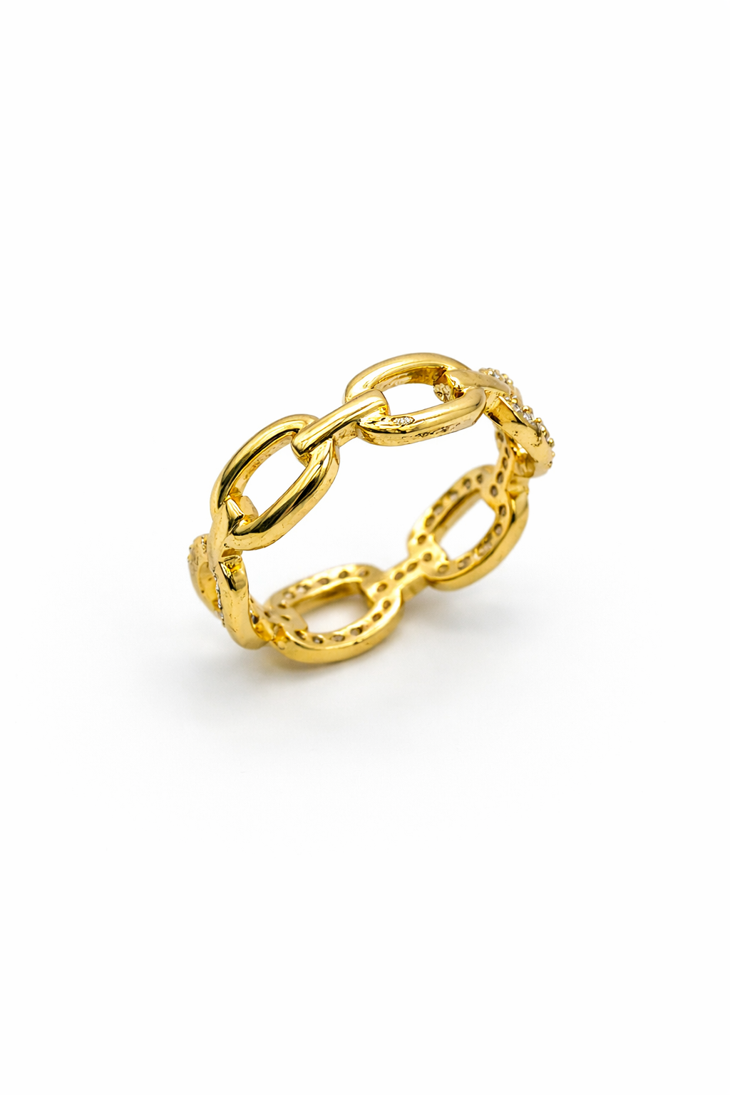 USE THIS AS SECOND IMAGE , DUPE Chain-Link Band Ring