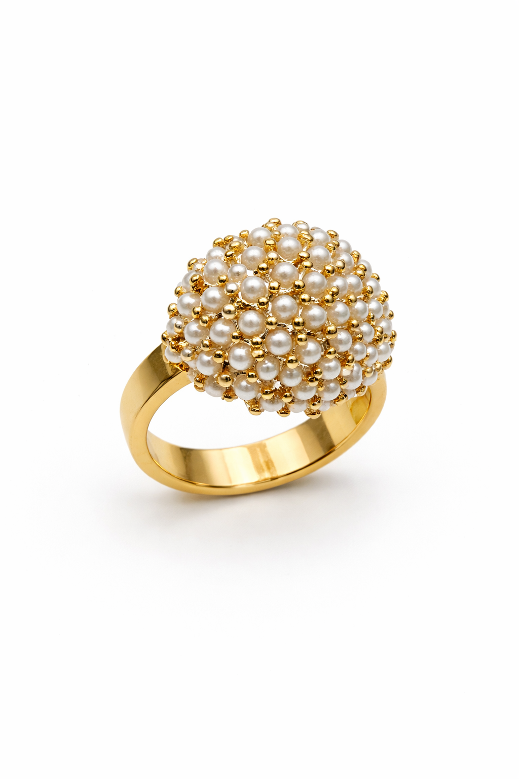 Pearl Cluster Statement Ring