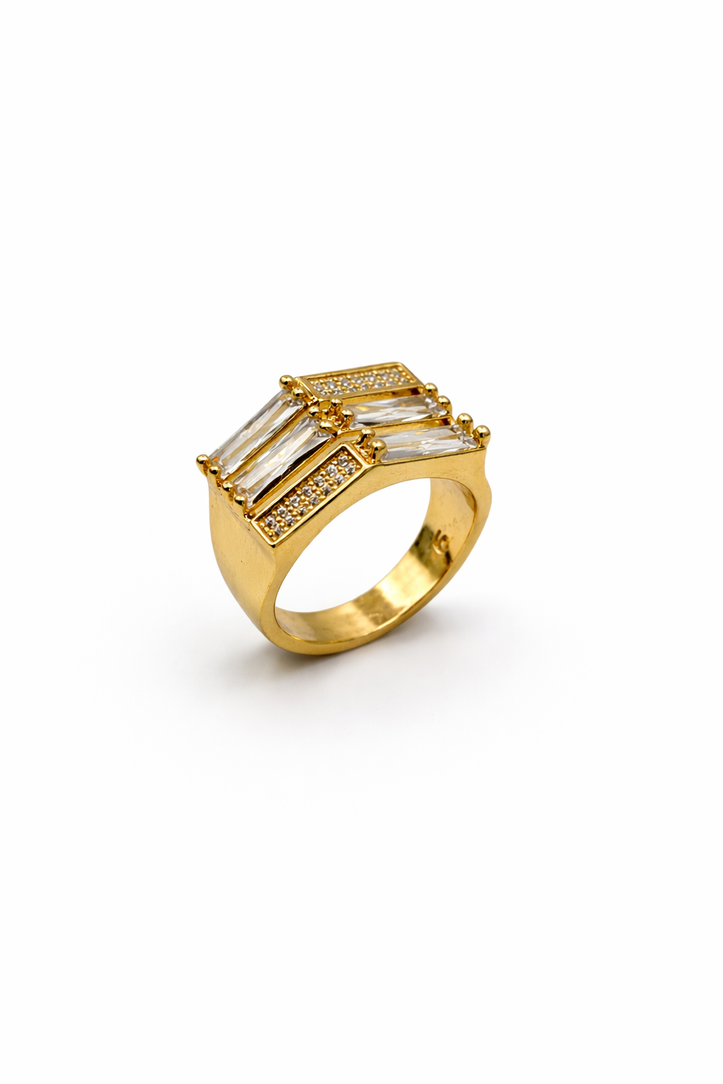 Triple Gem Statement Ring