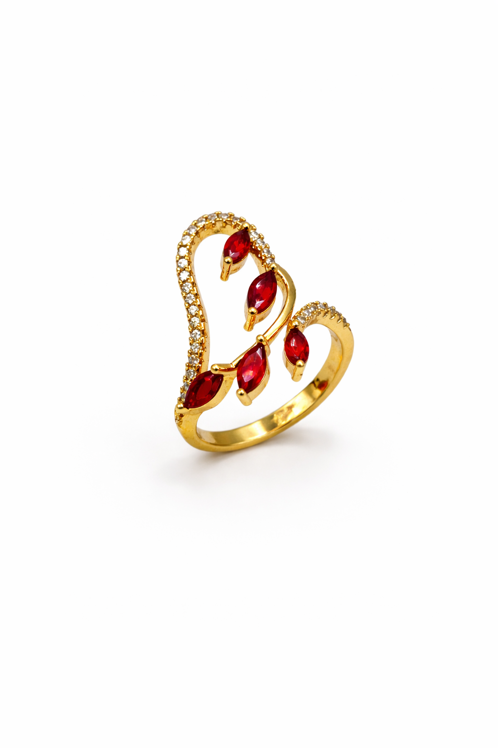 Infinity Vine Marquise Ring – Silver Colored
