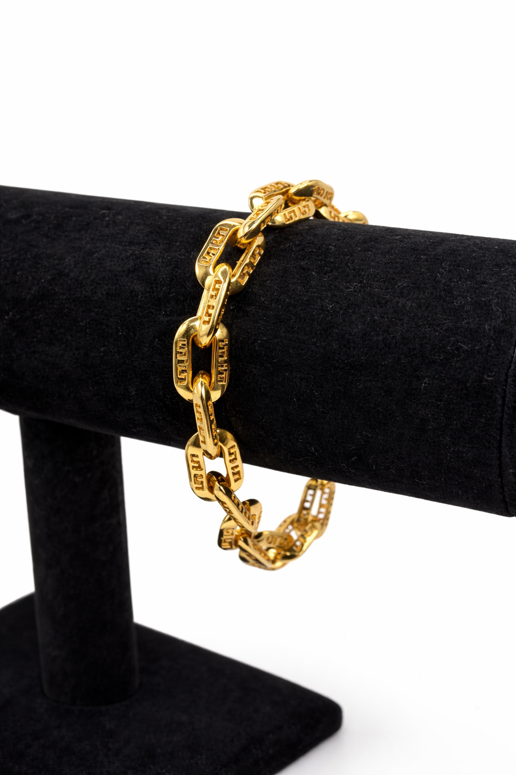Greek Link Chain Bracelet – Gold Colored