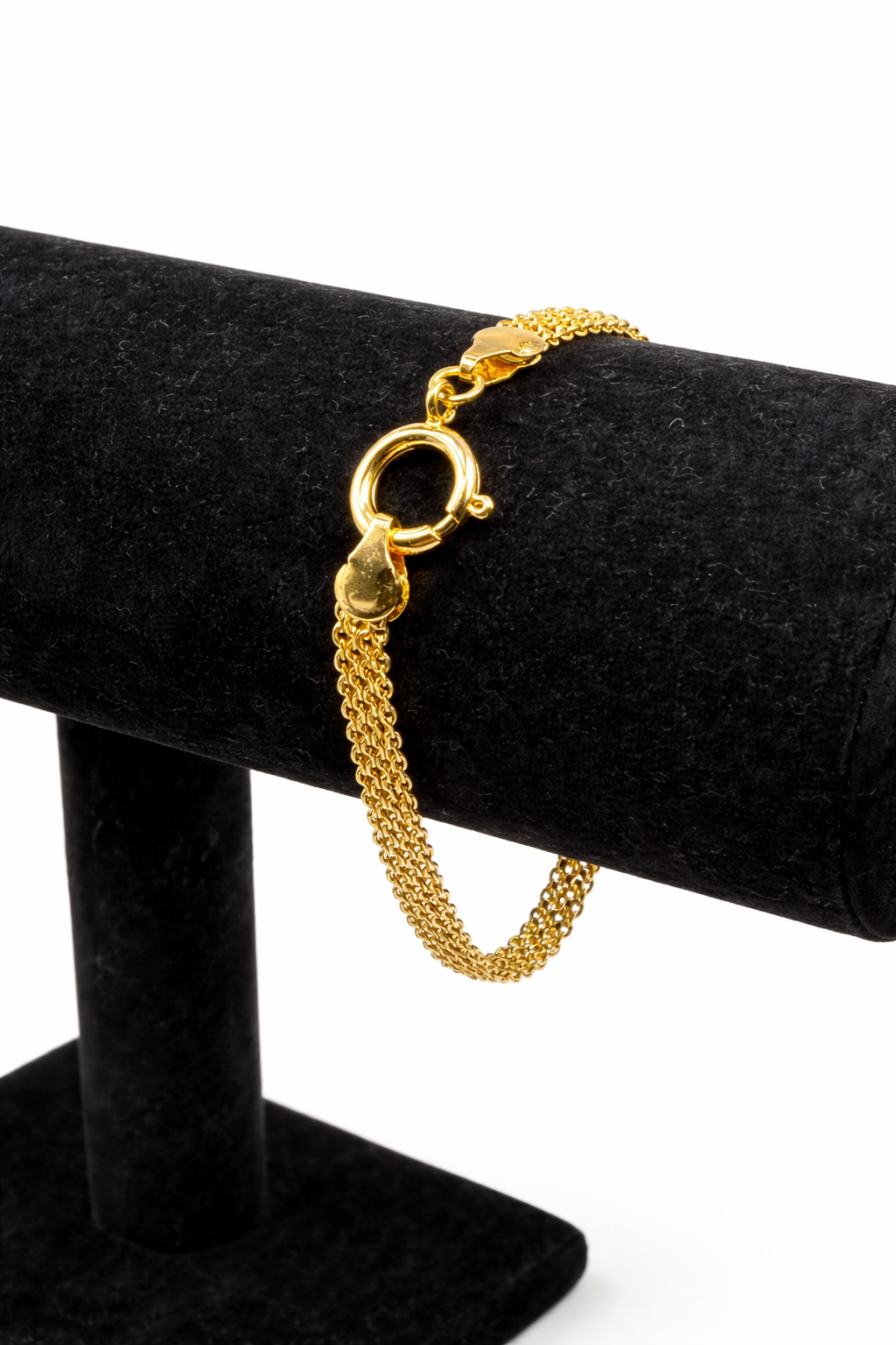 Delicate Multi-Strand Chain Bracelet – Gold Colored