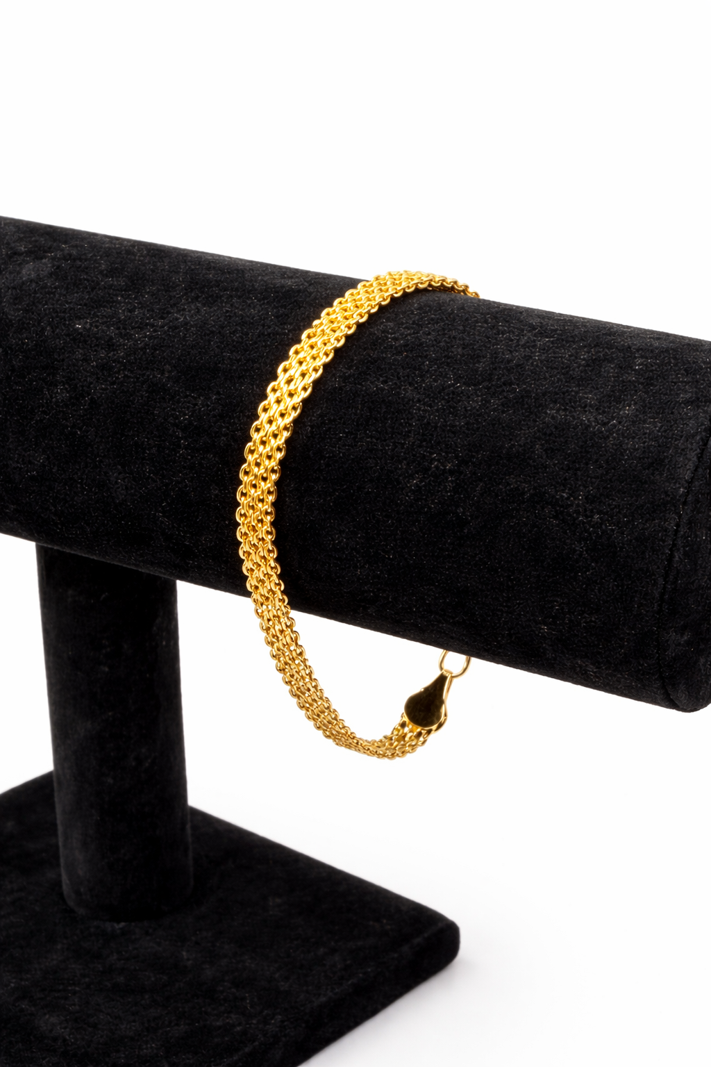 Delicate Multi-Strand Chain Bracelet – Gold Colored