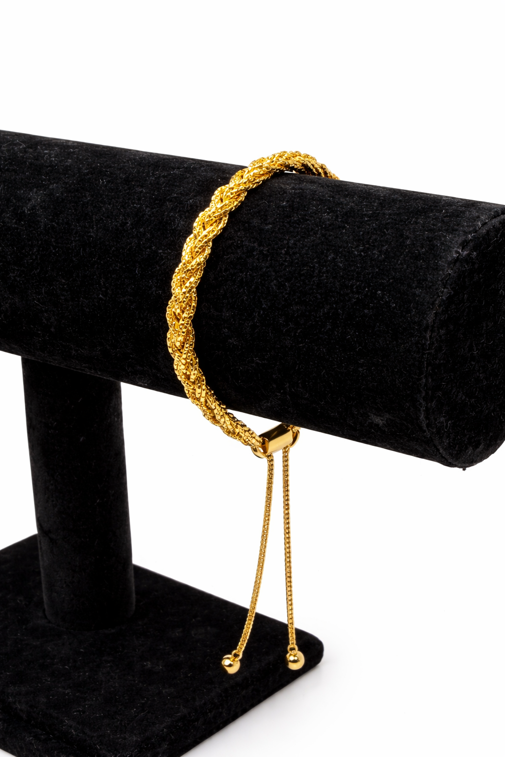 Twisted Rope Chain Bracelet – Gold Colored