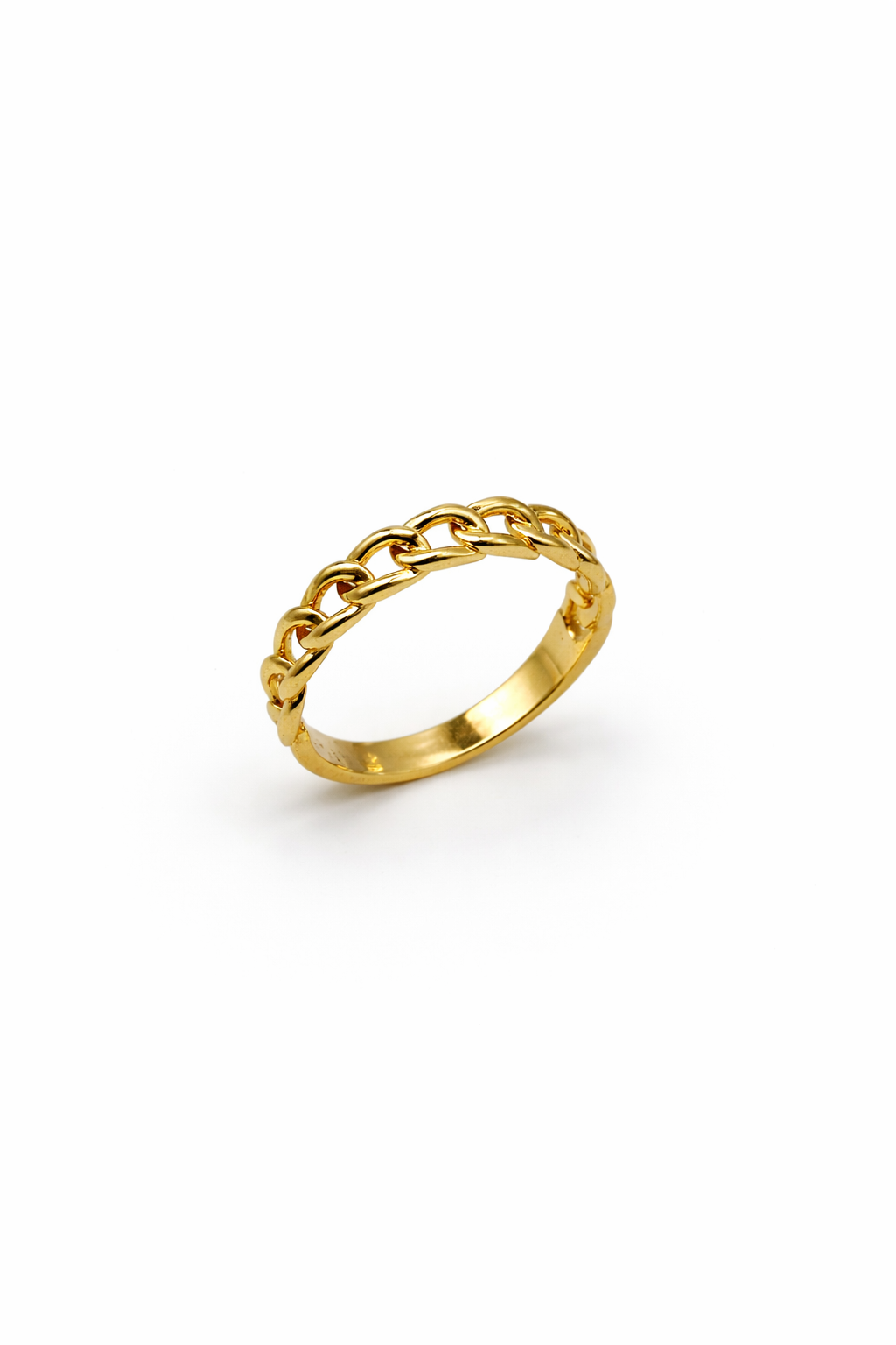 Classic Chain Link Gold Ring
