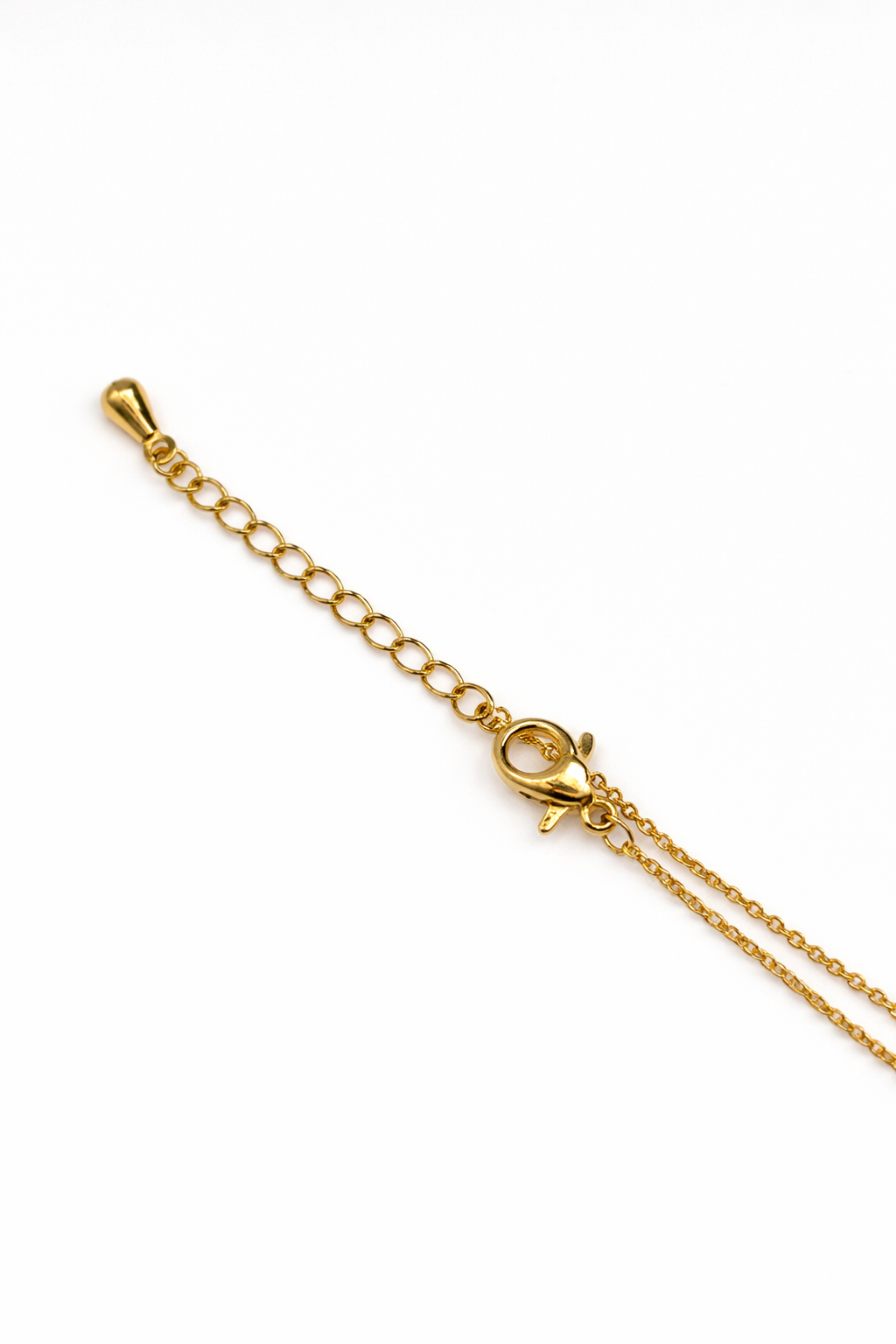 Color Accent Oval Pendant Necklace – Gold Colored