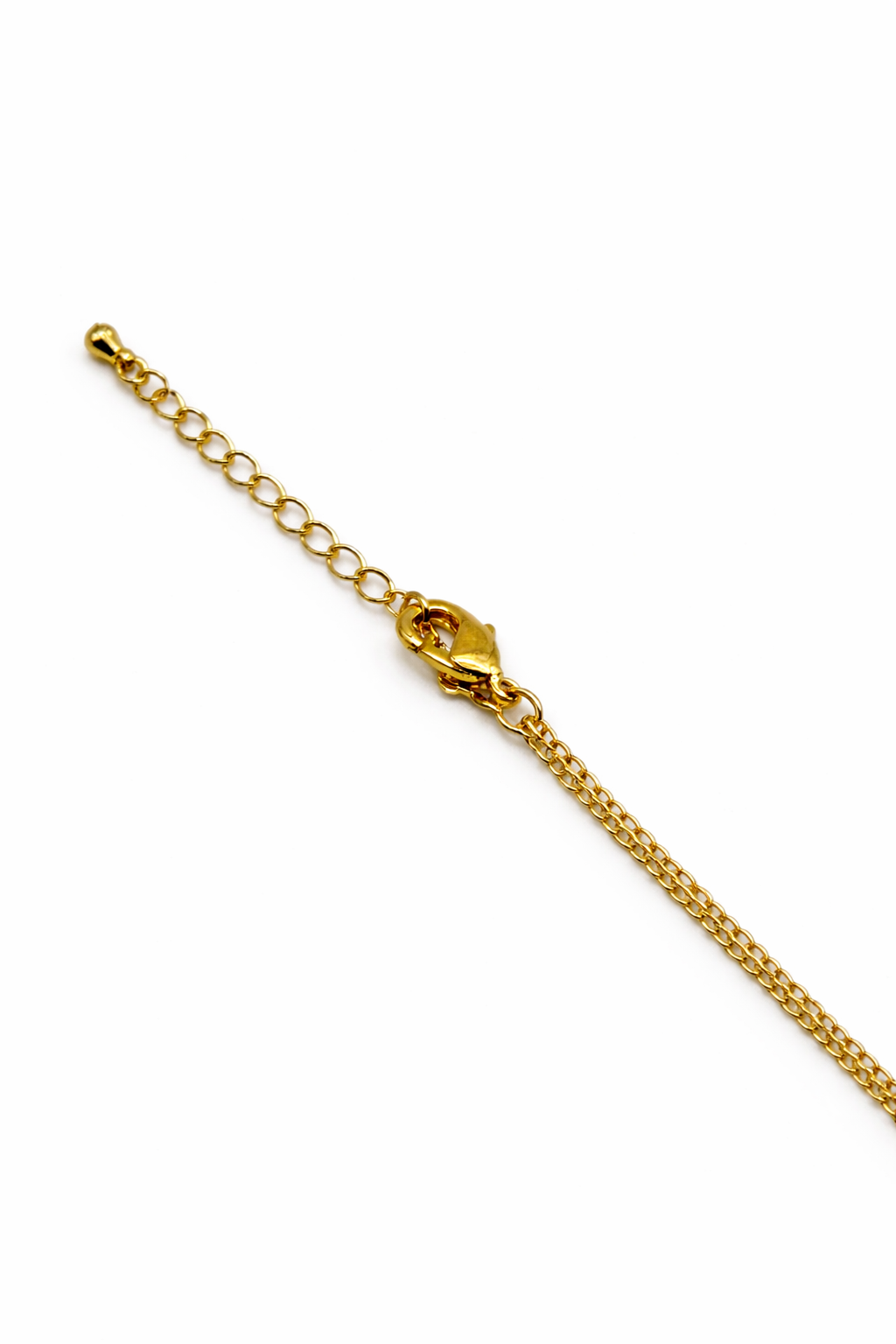 Crystal Drop Fringe Necklace – Gold Colored