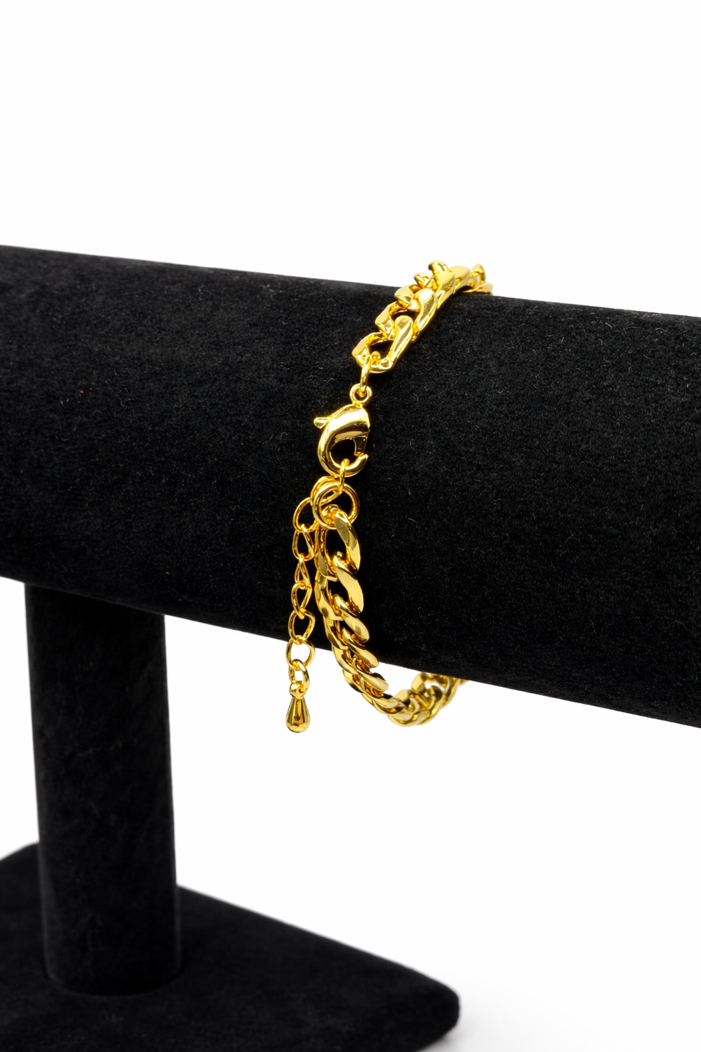 Triple Medusa Bar Bracelet – Gold Colored